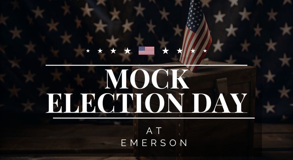  Picture of American Flag with Mock Election Day Title